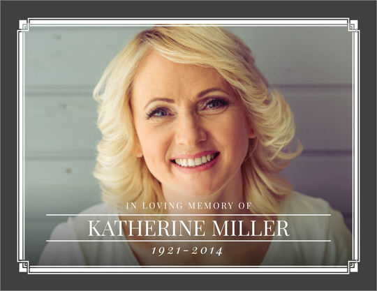 Horizontal Classic Photo Sympathy Cards
